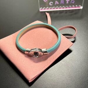 Fossil Lock and Key Leather Bracelet